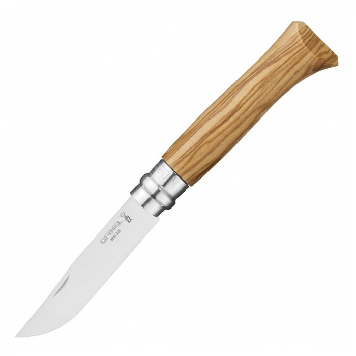 Нож Opinel №8 VRI, олива, упаковка (002020) 