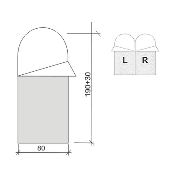 Спальный мешок Terra Incognita Asleep 300 L зеленый  