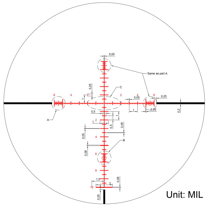 Прицел оптический Nikko Stirling Diamond FFP 4-16х44 PRR c подсветкой d-30mm  