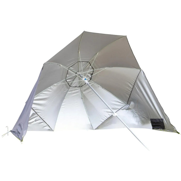 Зонт-шатер пляжный Bo-Camp Parasol With Sidewalls Grey/Silver (7267286)