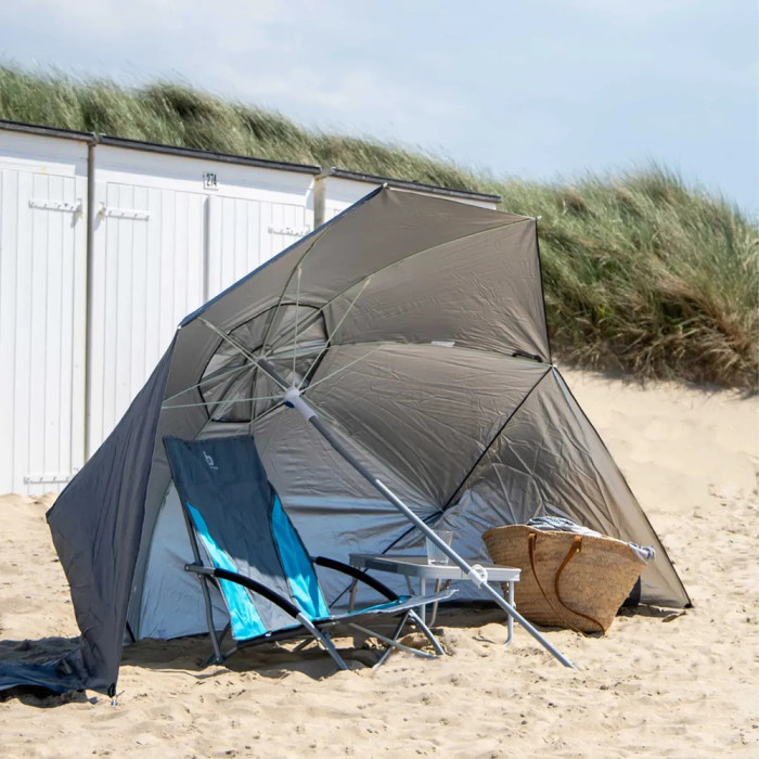 Зонт-шатер пляжный Bo-Camp Parasol With Sidewalls Grey/Silver (7267286)  