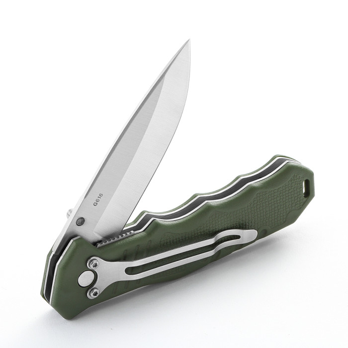Нож складной карманный Ganzo G616-GR (7.9 см) 440C / ABS зеленый  