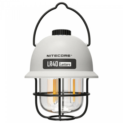 2в1 - Фонарь кемпинговый + Power Bank Nitecore LR40 (100 люмен, USB Type-C), белый