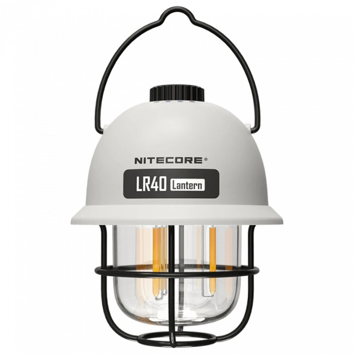 2в1 - Фонарь кемпинговый + Power Bank Nitecore LR40 (100 люмен, USB Type-C), белый  