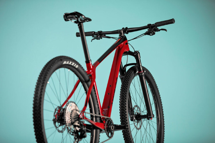 Велосипед Merida 2021 big.nine xt m(17) black/x'mas red  