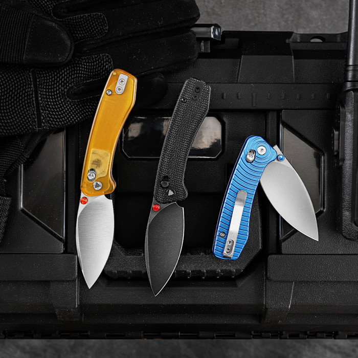 Нож Trivisa Koala-B, N690, Микарта, Черный (JM02-BM-N)  