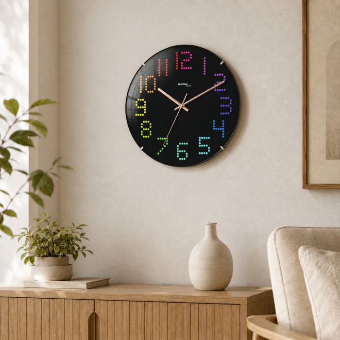 Часы настенные Technoline WT7410 Black (WT7410)  