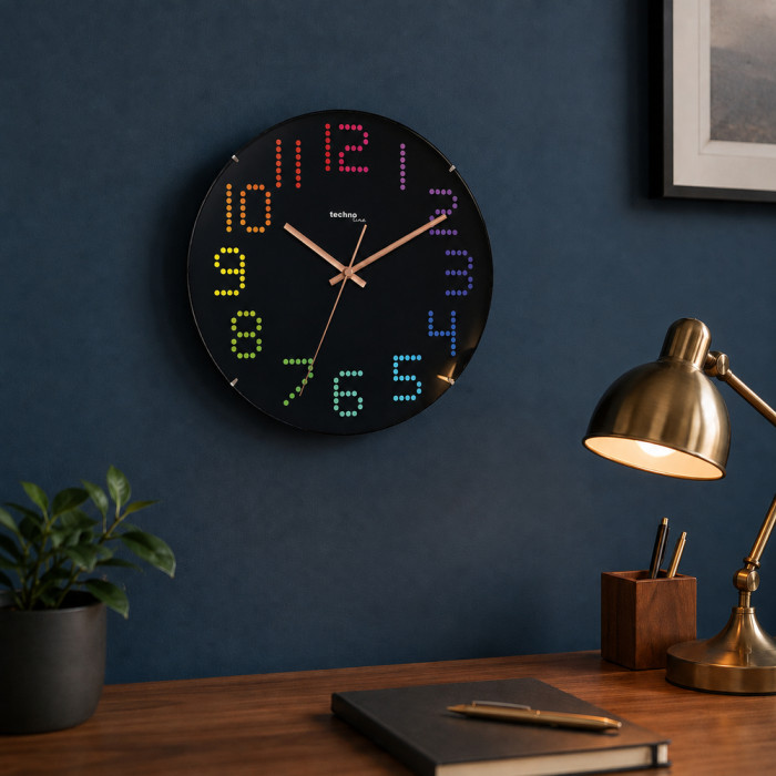 Часы настенные Technoline WT7410 Black (WT7410)  