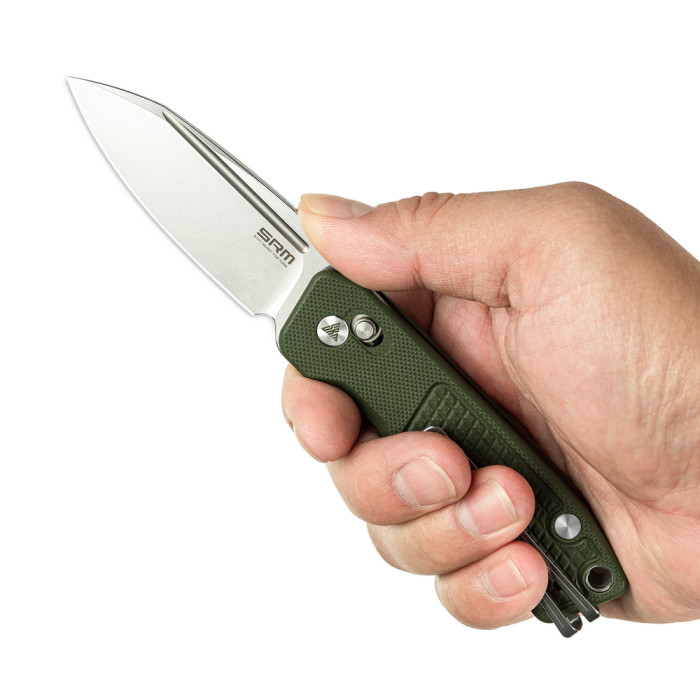 Нож складной карманный SRM Scout 7229-GP (6.9 см) 14C28N/G10 зеленый  