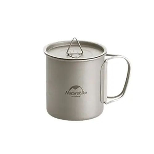 Кружка титановая с ручкой 450 мл Naturehike NH20CJ005  
