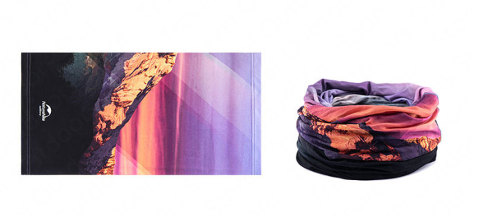 Многофункциональная повязка Cool-feeling Naturehike NH20FS024 summit-black&purple  