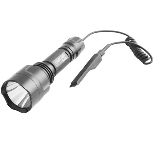 Тактический фонарь Police QC8-XPE, серый Q5, 18650 , З/У 220V, крепление под ружье  