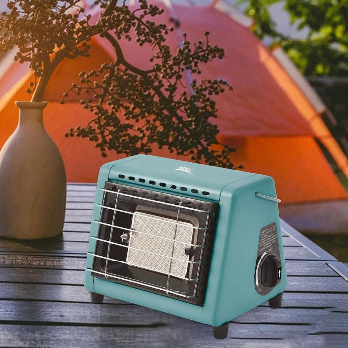 Газовая горелка-обогреватель BRS-H23, зеленый (восстановленный/следы горения на решетке)  