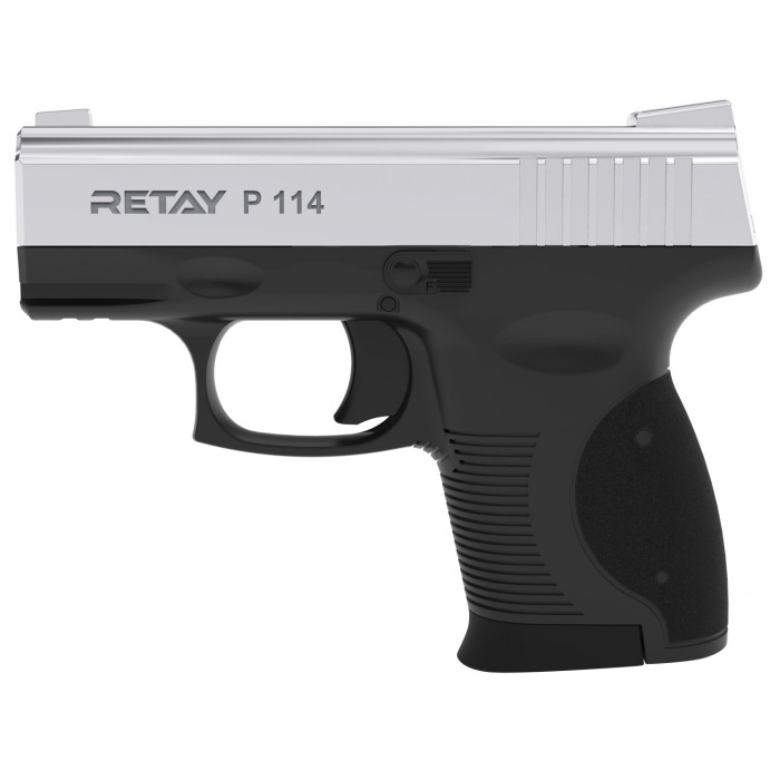 Пистолет стартовый Retay P114 9мм nickel (T210333N) 