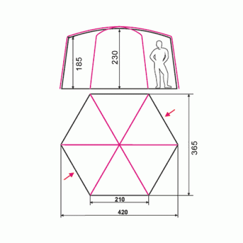 Палатка Terra Incognita Picnic (хаки)  