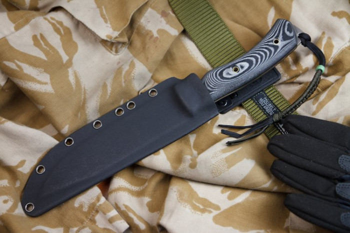 Нож Kizlyar Supreme Safari сатин, сталь AUS8, рукоять микарта  