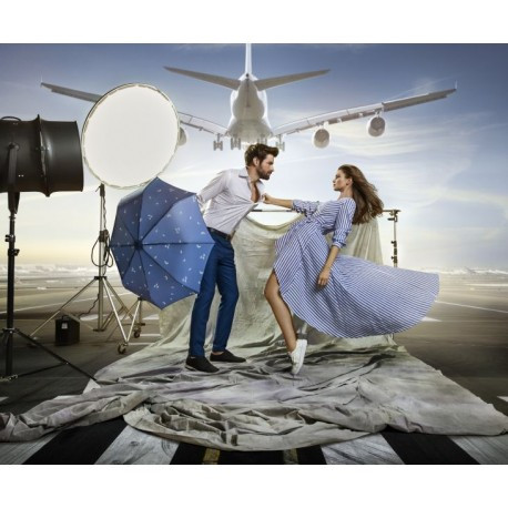 Зонт A.050 2Dance Black Мех/Складной/8спиц/D99x24см  