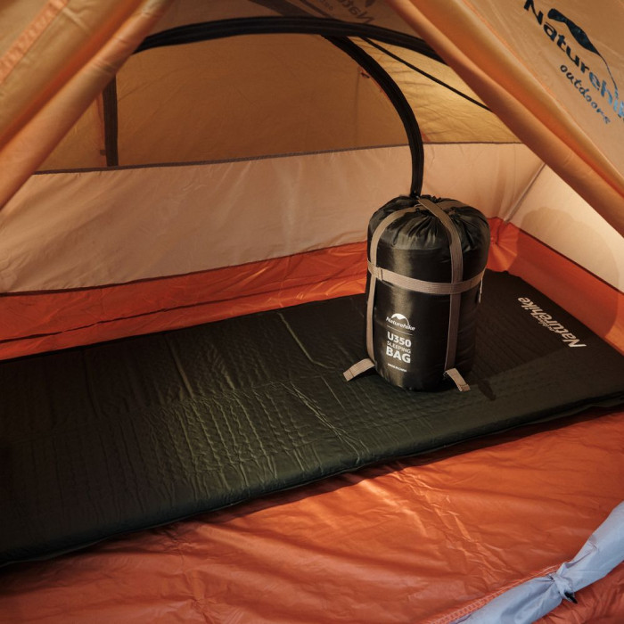 Спальник с капюшоном Naturehike U350 NH20MSD07, (1°C), правый, коричневый  