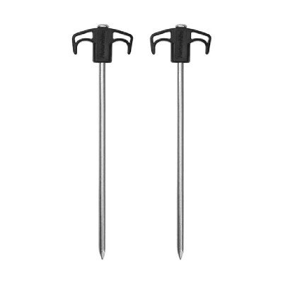 Колышки металлические Naturehike NH21YW133, 25 см, черные 2 шт