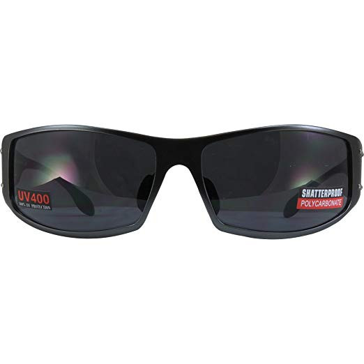 Очки Global Vision BAD-ASS 1 GunMetal (gray) черные в металлической оправе (Copy)  