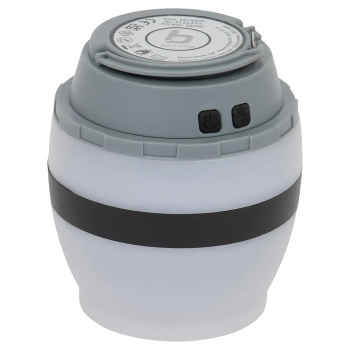 Фонарь-истребитель насекомых Bo-Camp Atom WP Rechargable 200 Lumen Grey/Black (5818805)  
