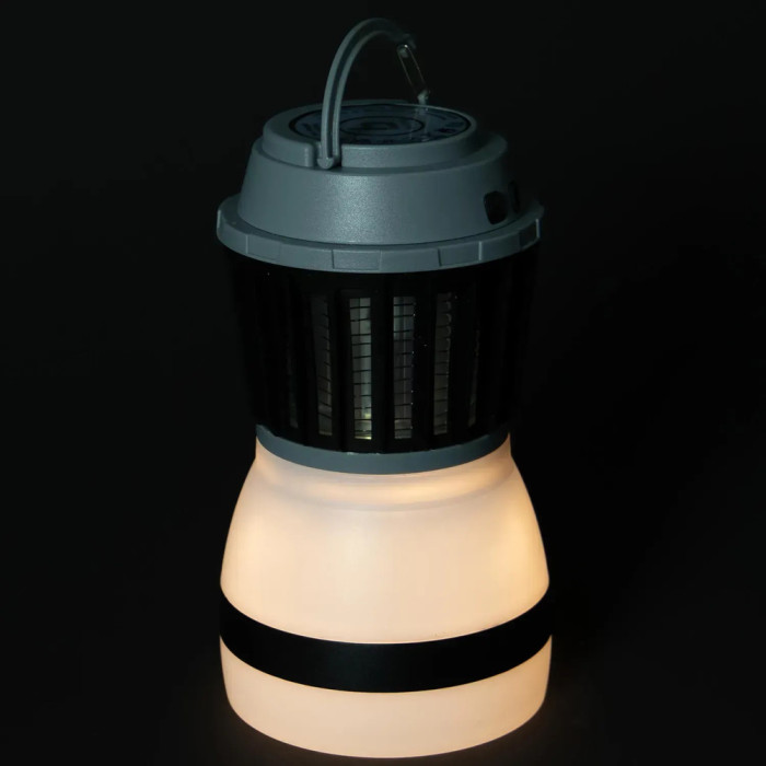 Фонарь-истребитель насекомых Bo-Camp Atom WP Rechargable 200 Lumen Grey/Black (5818805)  