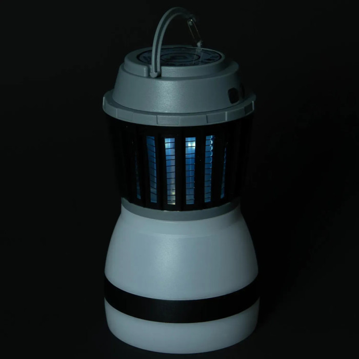 Фонарь-истребитель насекомых Bo-Camp Atom WP Rechargable 200 Lumen Grey/Black (5818805)  