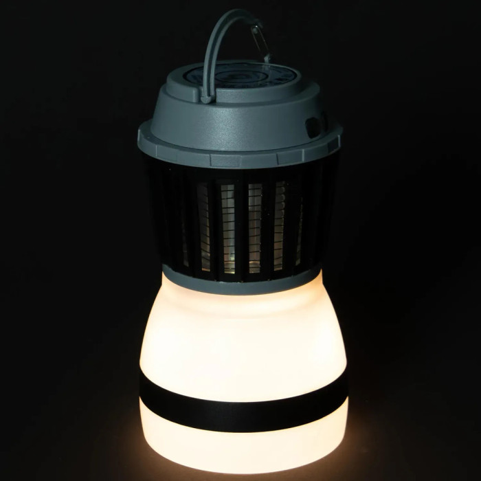 Фонарь-истребитель насекомых Bo-Camp Atom WP Rechargable 200 Lumen Grey/Black (5818805)  