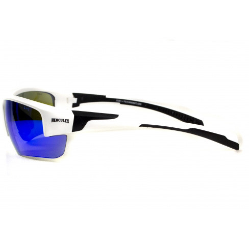 Очки Global Vision Hercules-7 White (G-Tech blue) зеркальные синие в белой оправе  