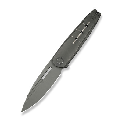 Нож складной туристический Weknife Hull (9.9 см) Bohler M390 / Titanium серый