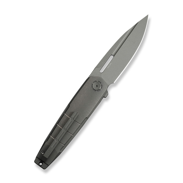 Нож складной туристический Weknife Hull (9.9 см) Bohler M390 / Titanium серый  