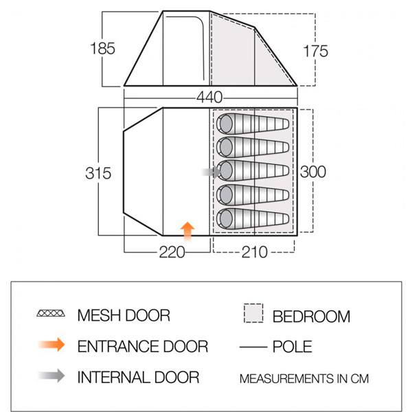 Палатка Vango Skye 500  