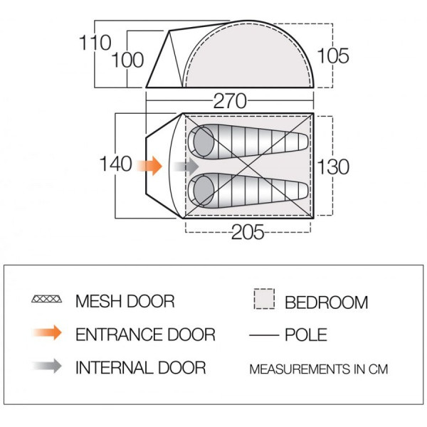 Палатка Vango Tay 200  