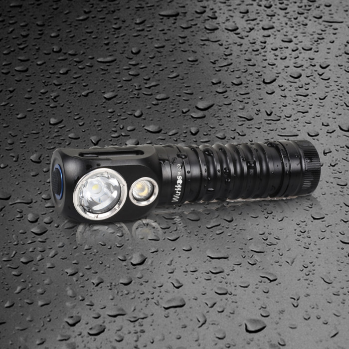 Фонарь налобный Wurkkos HD20 USB C Rechargeable, черный  