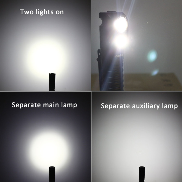 Фонарь налобный Wurkkos HD20 USB C Rechargeable, черный  