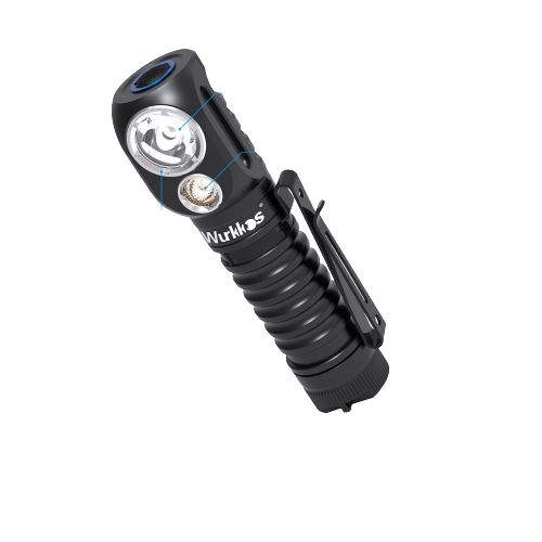 Фонарь налобный Wurkkos HD20 USB C Rechargeable, черный  