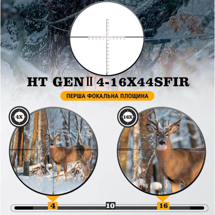 Прицел Discovery Optics HT-GEN2 4-16X44SFIR 30mm подсветка (230701-2)  