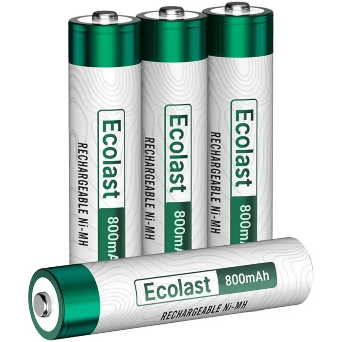 Аккумуляторные батареи Olight Ostation Ecolast 800 мАч Ni-MH AAA, 4 шт. в упаковке  