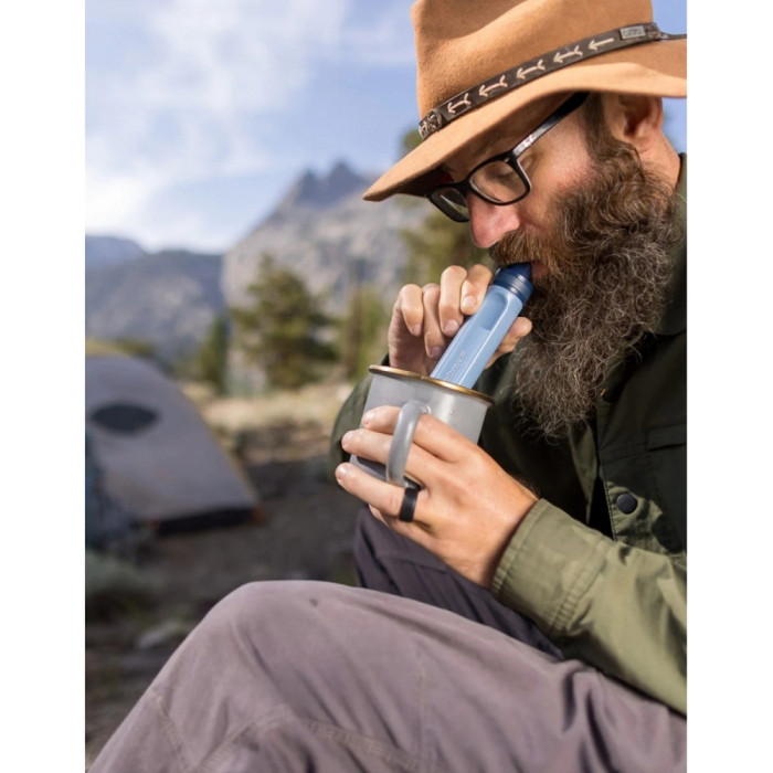 Фильтр для воды LifeStraw Peak Personal, Dark Mountain Gray (LSW LSPSPDGWW)  