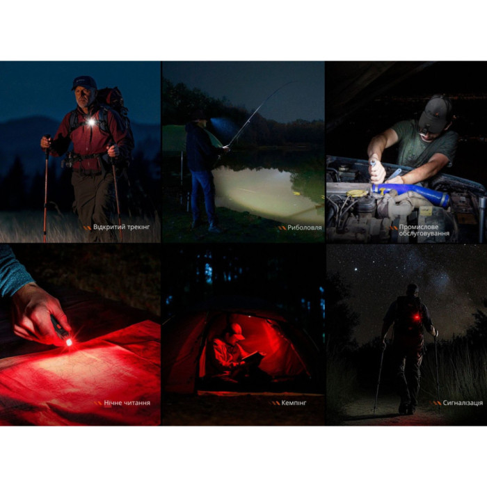 Фонарь ручной Fenix SW05R-RED LED черный (витринный образец / поврежденная упаковка)  