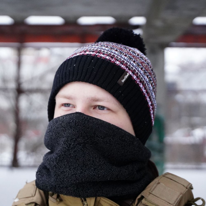 Водонепроницаемая шапка DexShell Beanie Fair Isle DH362BH, L/XL  