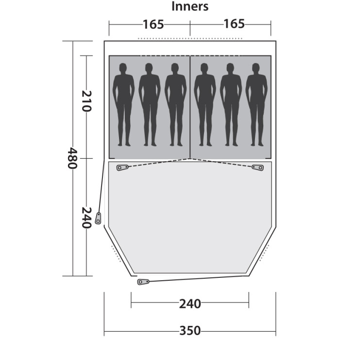 Палатка Easy Camp Huntsville 600 Red (120341)  