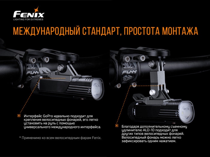 Крепление для фонарей Fenix ALD-10  