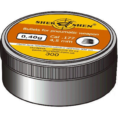 Пули пневм Шершень 0,40g 4,5 мм 300шт/уп 