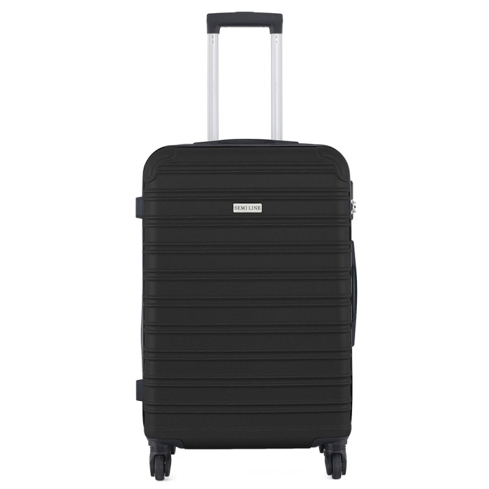 Чемодан Semi Line 24" (M) Black (T5636-2)  