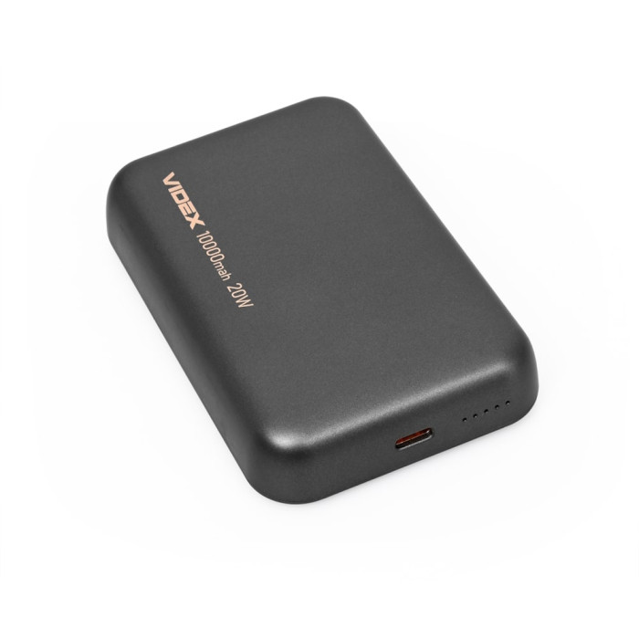 Повербанк с беспроводной зарядкой 10000mAh VIDEX VPB-W102 PD20W Grey  