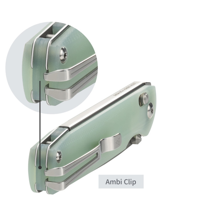 Нож складной SRM Terrier 258L-GC, полупрозрачный зеленый  