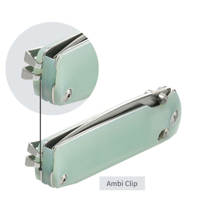 Нож складной SRM Terrier 258L-GC, полупрозрачный зеленый  