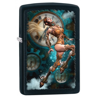 Зажигалка Zippo Steampunk Aviator Girl Jumping 28670