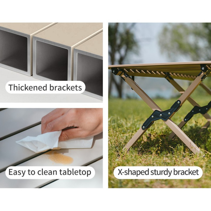 Складной стол Naturehike Star Jane T01 CNK2550JJ018, 119х60 см, углеродистая сталь, черный  